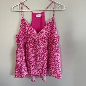 Pink Floral Tank